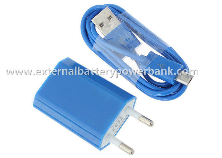 多彩な壁の充電器 5V 1A 普遍的な USB 旅行充電器 EU は Samsung/iPhone のために差し込みます