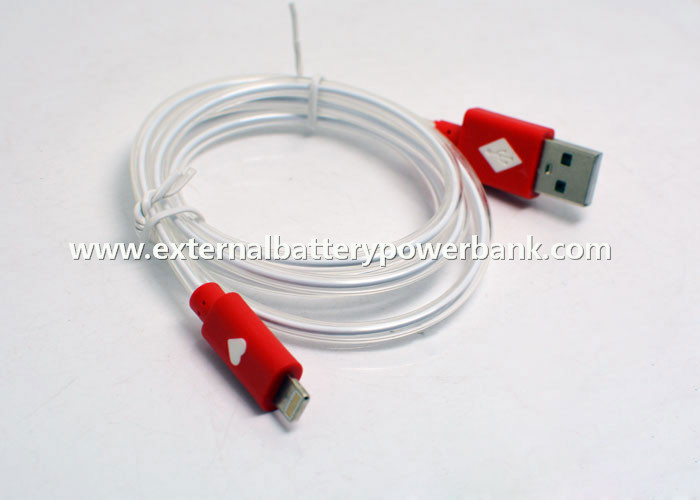 USB のデータ転送を緩和する 8Pin は iPhone5/5s/6/6Plus のための赤い LED ライトとケーブルで通信します