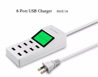 自在継手 8 USB 港の表示画面米国 EU のイギリスのプラグ旅行交流電力のアダプターのソケットのスマートな壁の充電器