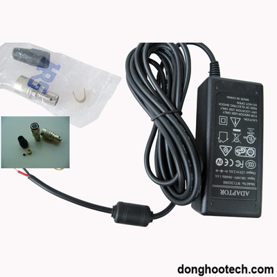 黒い/灰色の切換えのカメラの電源のアダプター 12V DC 6pin Hr10A-7p-6s （73）