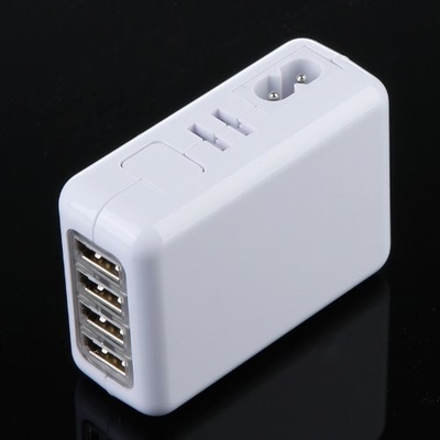 4 つの港家、多プラグのための普遍的な USB 旅行充電器の壁 AC アダプター