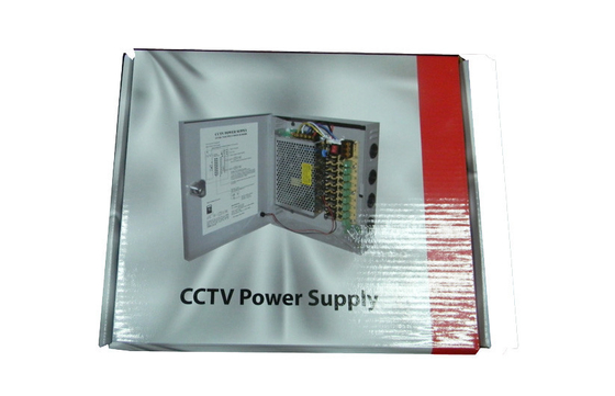 12V 5Amps CCTV の電源箱 9 チャネル、CCTV のカメラの電源