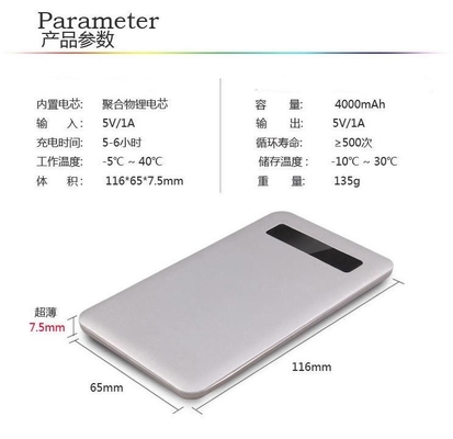 黒い白 5V の移動式電源