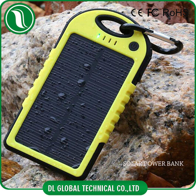 超薄い 4000mah 5000mah 携帯用移動式力銀行太陽エネルギー電池銀行