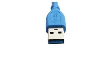 ケーブル USB のデータ転送ケーブルへのこんにちは速度青い USB 3.0 A