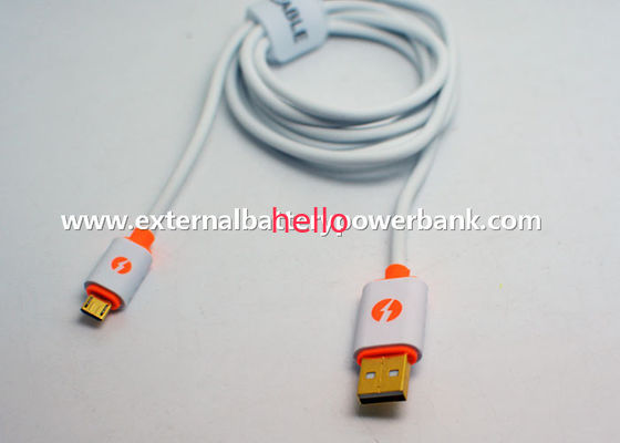 Samsung/HTC/のブラックベリーのアンドロイドの電話のための円形の白いマイクロ USB2.0 のデータ ケーブル