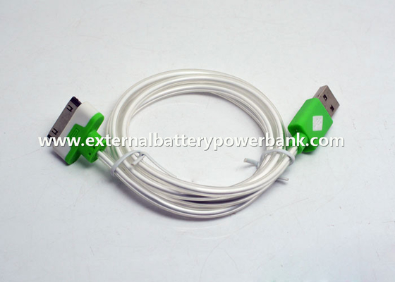 iPhone4/4S/iPad1/iPad2 のための緑色航法燈が付いている 100cm USB のデータ転送の輝いたケーブル