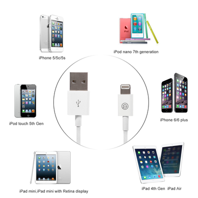 3ft 1m 8 Pin USBデータ充電器ケーブルのコードSYNCのiPhone USB 2.0ケーブル
