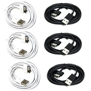 Apple の iPhone 4 4S 3GS iPod の iPad のための特別に長い黒 6FT USB データ SYNC ケーブル