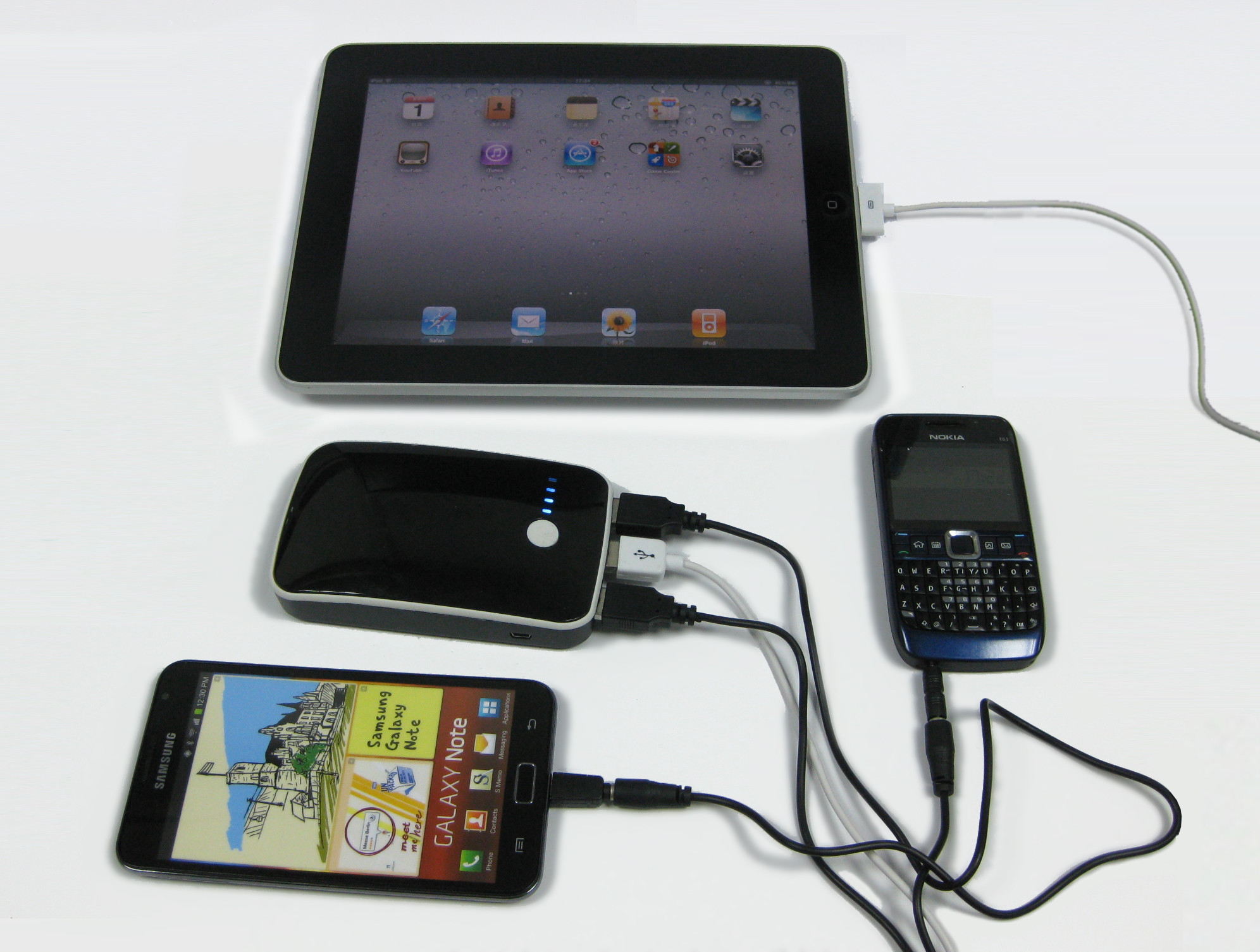 大容量 1500 mah ポータブル バッテリ パック Iphone4 は、Ipod2