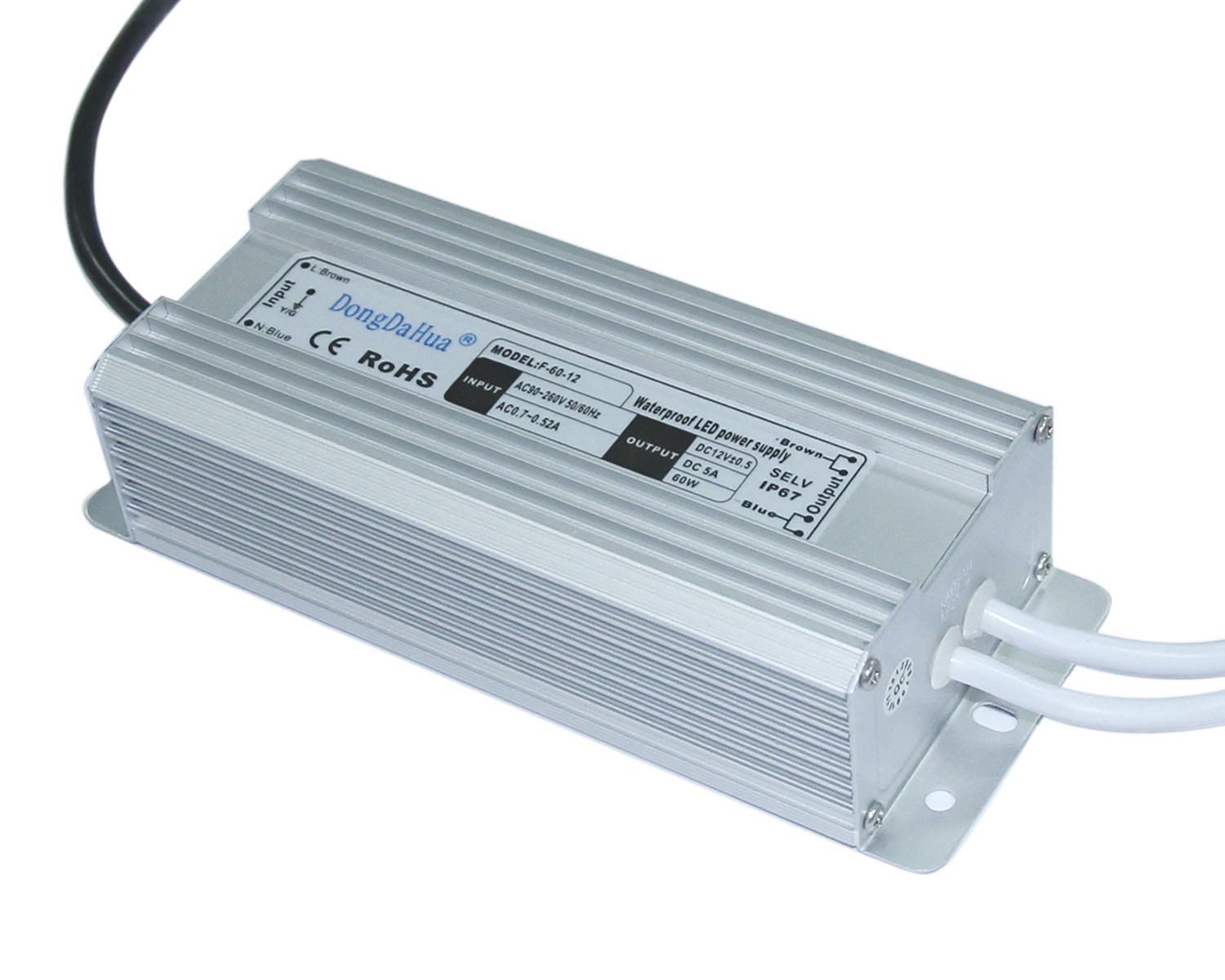 DC の切換えの電源 60W の 24V DC LED の運転者への 220v AC 防水 AC