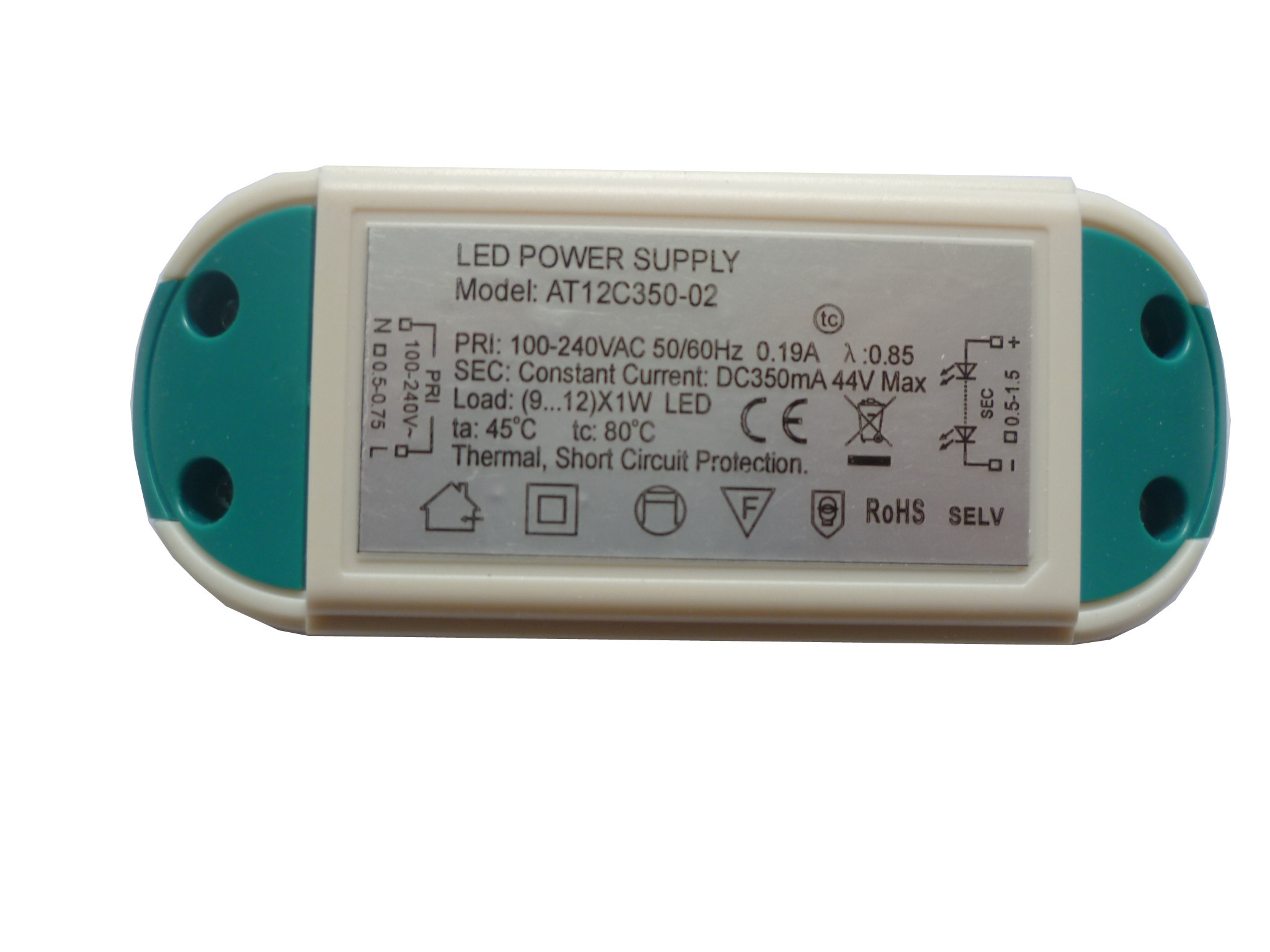 高い発電の要因 12V 一定した電圧は運転者/6W によってを導かれたストリップの電源導きました